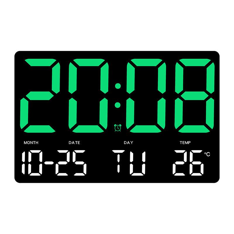 Multifunctional Large Screen Clock: Wall & Tabletop Use, Simple Style for Living Room with Alarm 0717