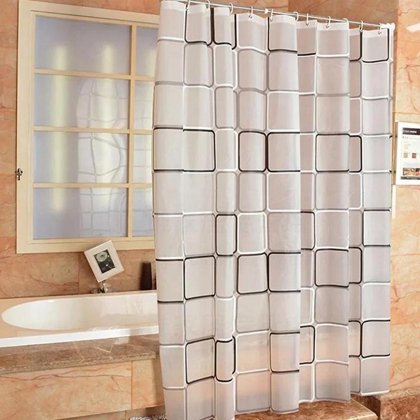 1 Pcs Waterproof Shower Curtain Bathroom Partition Shower Curtain Large Block PEVA Shower Curtain Door Curtain Curtain