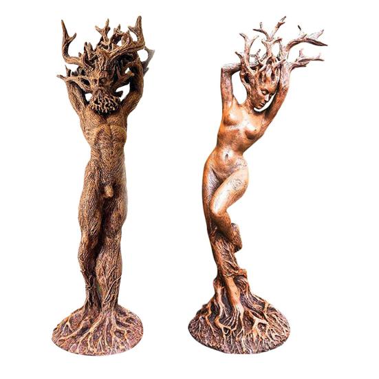 Forest Goddess Statue Goddess Display Decorative Tree-shaped Resin Realistic Mold for Home