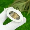 Natural Peanut Wood Jasper Gemstone Pendant 925 Sterling Silver For Girls