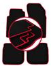 Velour Floor Mats with Red Edge For: Ford Scorpio MK2 Station Wagon, Sedan (1994-1998)