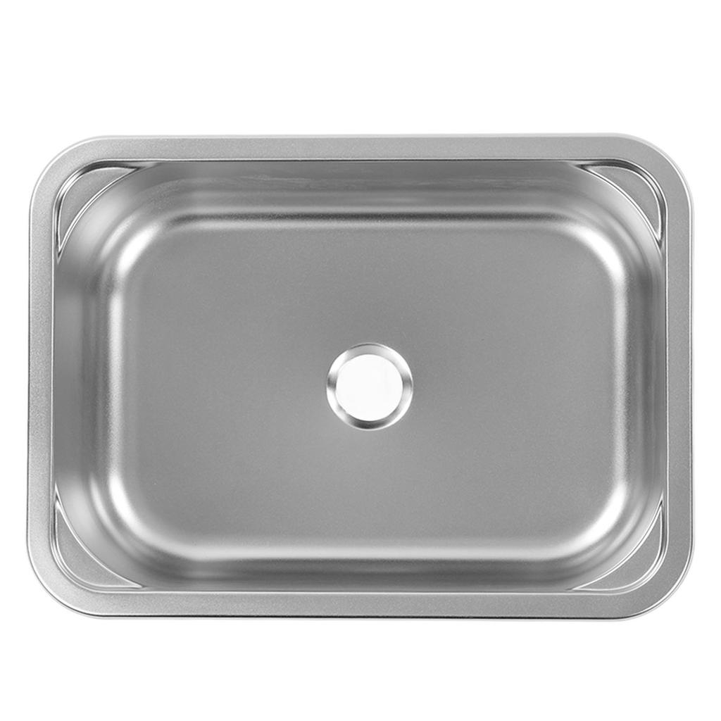 RV Sink Square 345x245x136mm 304 Stainless Steel Flush Mounted Hand Wash Basin Sink with 40mm Drain 