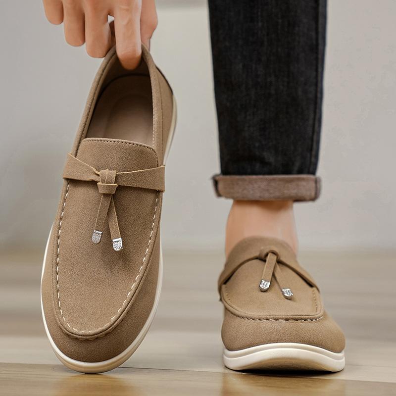 2025 autumn new men's Doudou shoes fashion trend shoes loafers versatile young British men's shoes