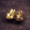 Vintage Style Brass Piranha Figurine Miniature Small Ornament Rustic Metal Home Living Room Wall Shelf Decor for Gifting