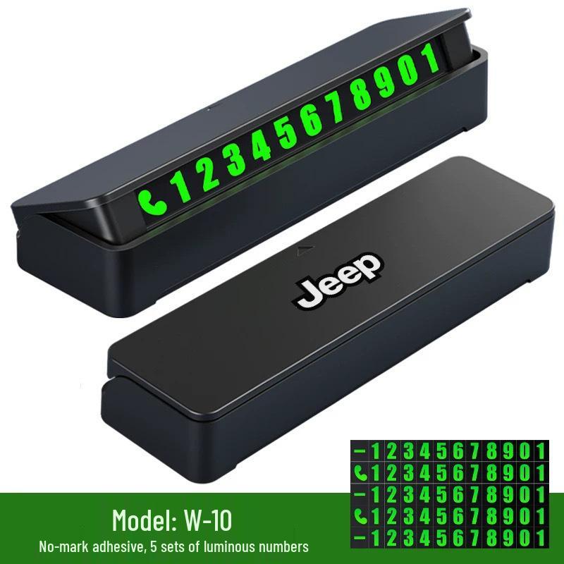 Luminous Temporary Car Phone Number Plate and Interior Decor