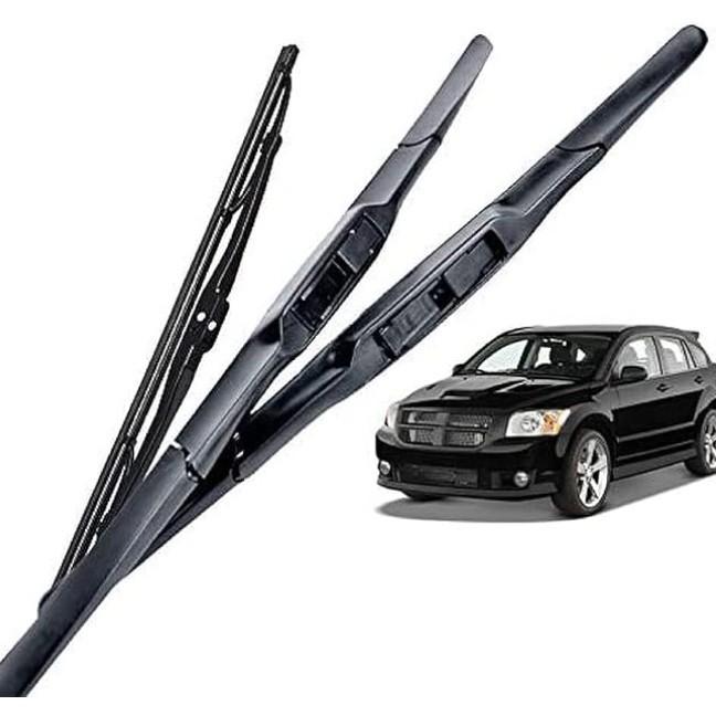 Suitable for 2006-2012 Dodge Coolway Front and Rear Wipers, Wiper Blades 24 Inches + 19 Inches + 12 Inches