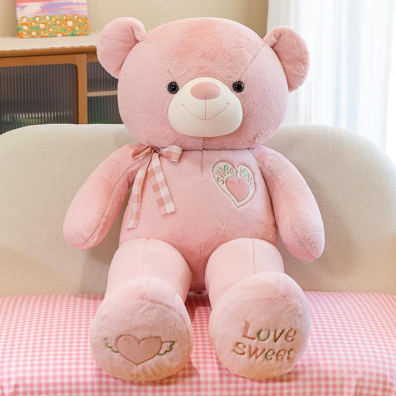 Sweet Ribbon Teddy Bear Plush Doll - Perfect Birthday Gift for Girls