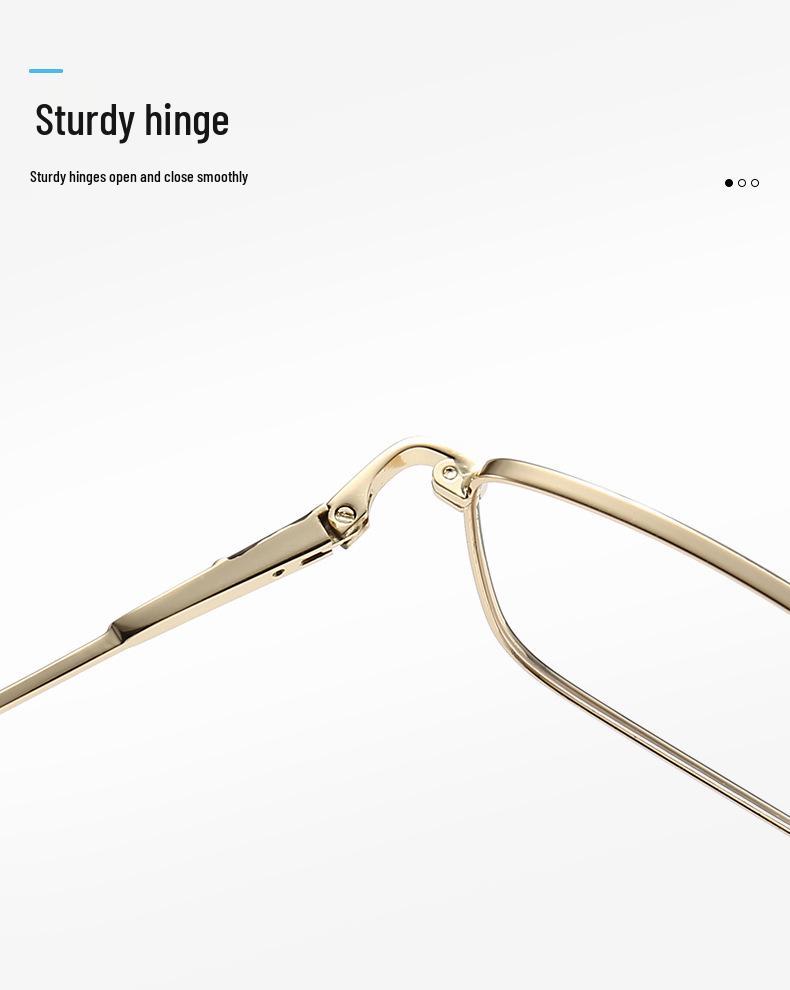 Ultra-light Men's Stainless Steel Square Eyeglasses Frame, Myopia-Compatible, Multiple Colors, 2026 Model