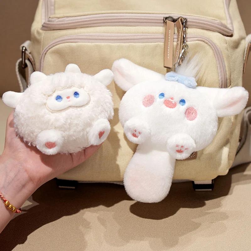 12cm Kawaii Plushie Dog Sheep Otter Panda Pendants Plush Toys Appease Baby Animal Doll Pillow Birthday Party Gift Room Decor