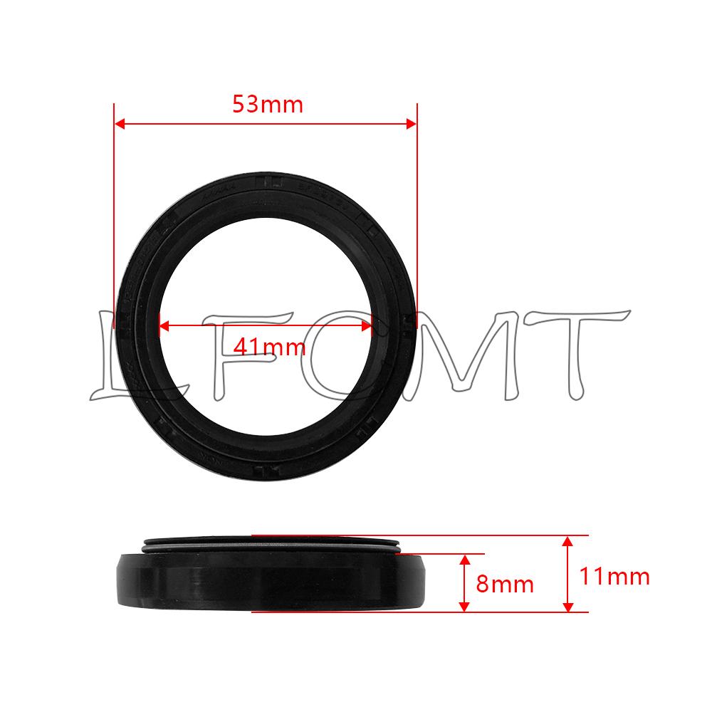 41x53x8 Front Fork Oil Seal Dust Cover 41 53 Fit for Kawasaki ER-6F ER6F ER-6N ER6N Z650 Z750 Z800e Z1300 ZX-6R 636 ZX 7R 9R 10R