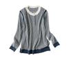 Autumn Vintage Houndstooth Print Simple Sweater Lady Elegant Fashion Korean Style Pullover All-match Casual Top Women