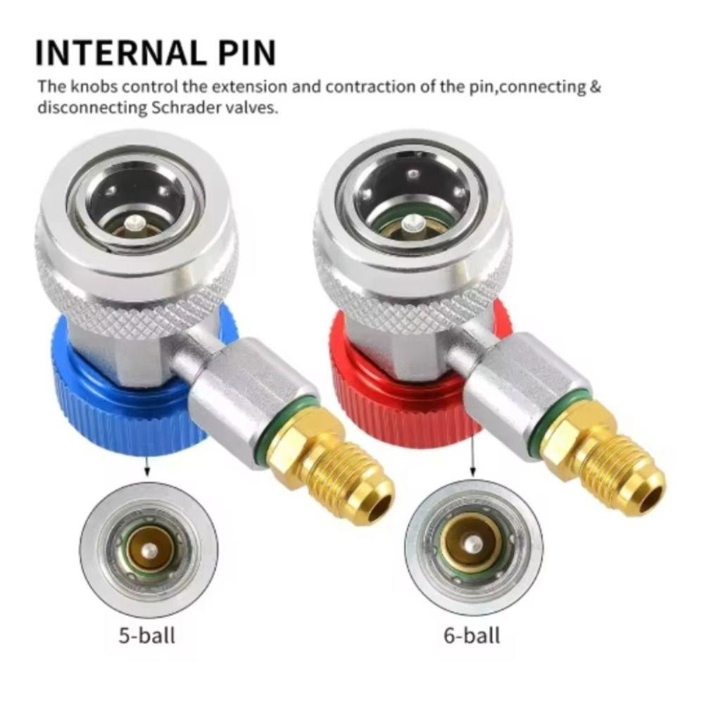 Fluoride Quick Coupler Air Conditioner Coupler Manifold Connector  Automotive A/C