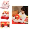 Adorable Dragon Year Cartoon Plush Pillow Blanket Three Uses In One!