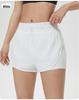 Women's Cooling Sun Protection Sports Shorts, Bare Feel Running & Yoga Skirt, Fake Two-Piece Anti-Exposure Design