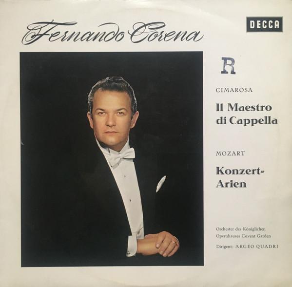 LP Record FERNANDO CORENA  DOMENICO CIMAROSA  Cimarosa Il Maestro Di Capella  M SXL21017 Decca Germany Classical Used