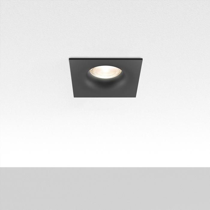 Spotfäste Tetra D1 fyrkantigt svart MR16 GU10/GU5.3