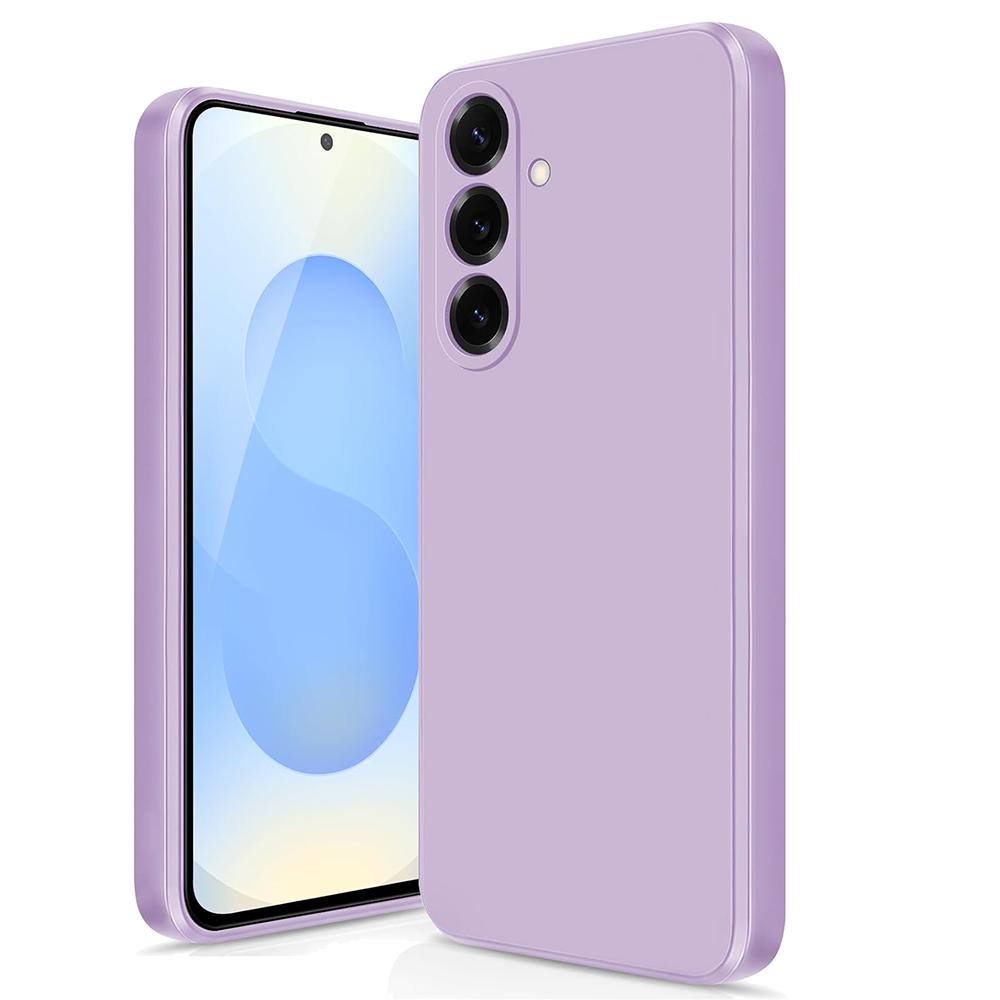 Samsung S25 Edge S24 S23 S21 S20 FE S22 Ultra Plus İçin Düz Kare Silikon Yumuşak Kılıf Lüks Mat Kapak Coque Fundas