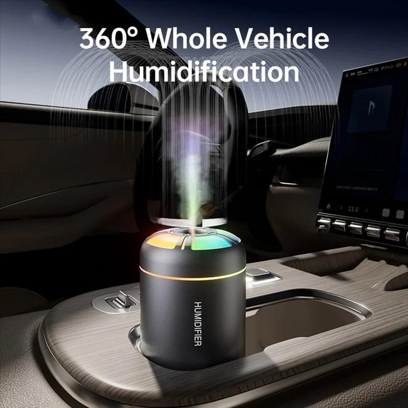 New Humidifier Household Car Fog Volume Mute Small LED Colorful Atmosphere Lamp Desktop Mini Humidifier For Bedroom Office Car