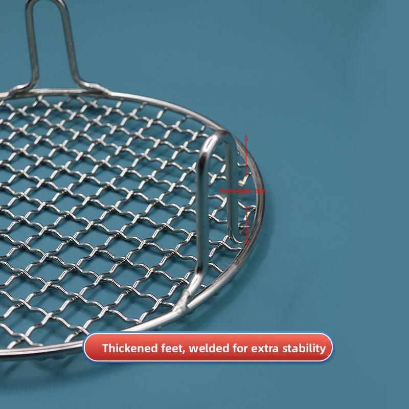 Food Grade 304 Stainless Steel Square Grill Mesh Pork Smoking Rack Charcoal Grill Cooking Tool for Indoor And Outdoor BBQ
