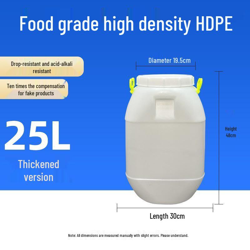 Multifunctional Square Food Grade Plastic Bucket: Composting, Water Storage, Fermentation, Oil Drum, Honey Seal, Chemical Use.
