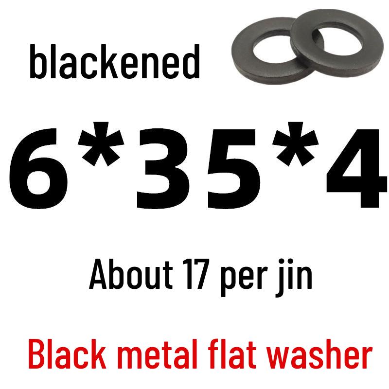 Thickened Black Iron Flat Washer for Screws, Non-standard Round Design