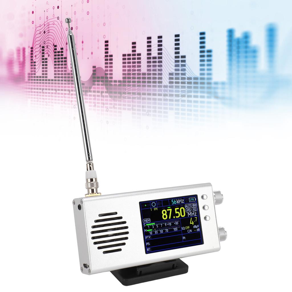 Portable SSB Shortwave Radio Receiver 3.2 Inch LCD Display Dual Stereo Speakers 5000MAH Battery AM FM SW CB VHF UHF     LW MW Full Band Radio Recei