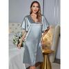 Cross-border Pajamas Women's Summer High-end Ice Silk Sexy Loungewear Short-sleeved Pajamas Women
