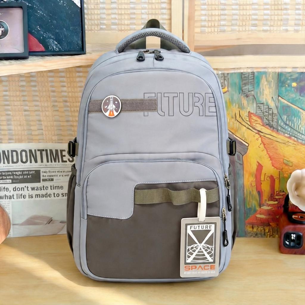 Schoolbag Japanese Ins Large Capacity Campus Fashion Lightweight Versatile School Bag Male Travel Junior High School Student Backpack