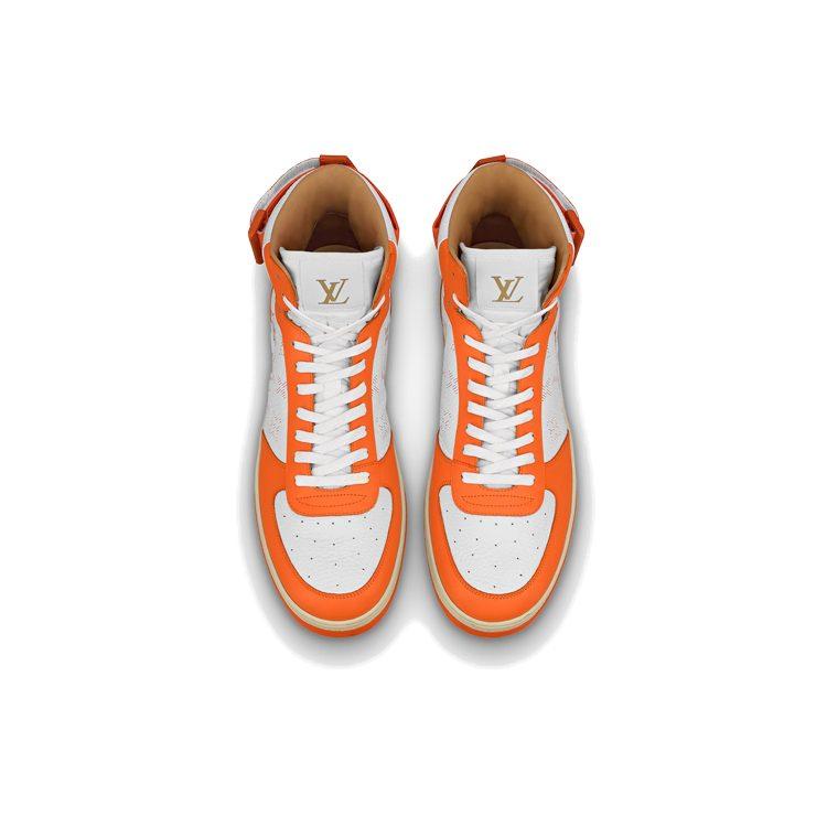 LOUIS VUITTON Rivoli Casual High top Stylish Skateboarding Shoes Men's Orange 1A5EQ