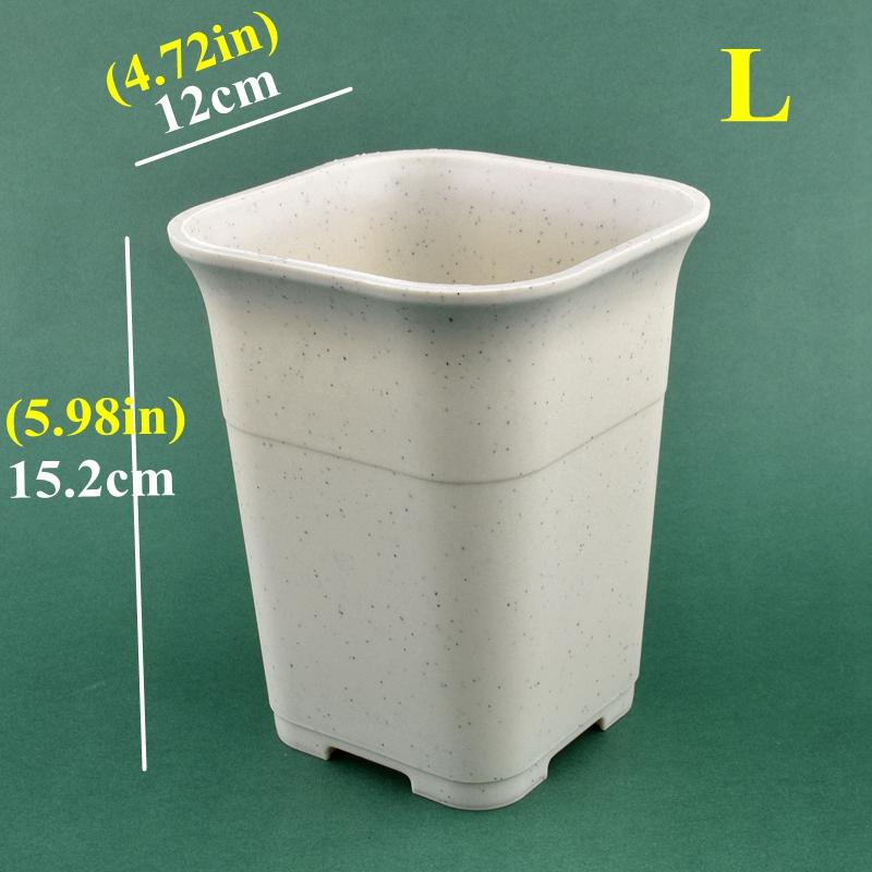 5/10Pcs Thickened Flowerpot High Waist Square Succulent Cactus Root Control Pot Plant Growing Container Garden Flower Planter