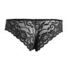 Mens Lace Floral Bulge Pouch Low Rise Bikini Briefs Shorts Underwear Underpants Lingerie Nightwear G-string