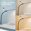 2-Headed LED Desk Lamp for Office Home Eye-Caring Architect Lamp with Clamp USB 3 Color Flexible Adjustable Lighting Table Lamp