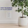 Stylish Wall Outlet Hider Sturdy Discreet Wall Socket Safe Concealed Storage Box For Coin Cash And Small Items