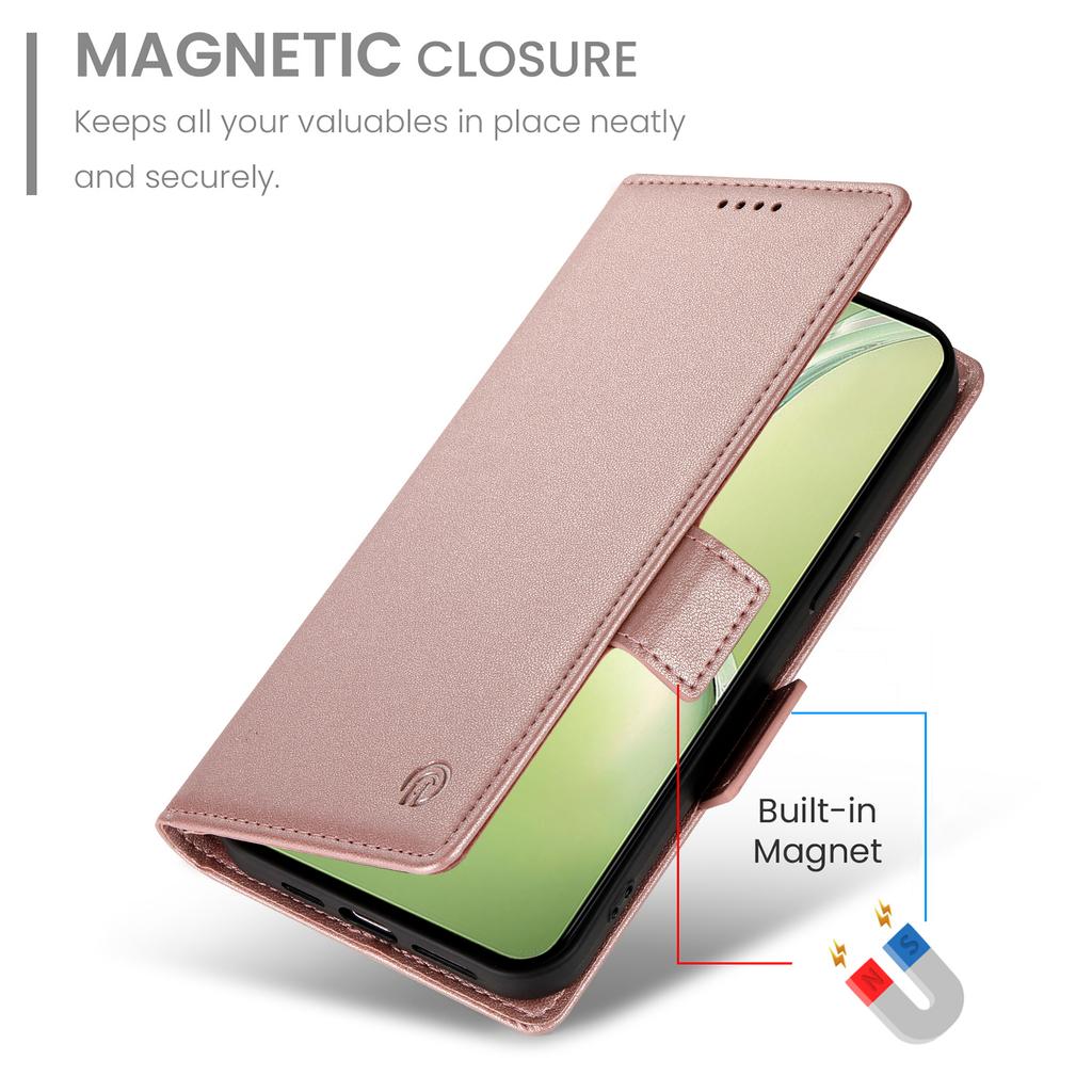 DF-010 Pro Oppo K12x 5G (Čína)/Pouzdro s podstavcem OnePlus Nord CE4 Lite 5G, PU kůže, peněženka, kryt na telefon
