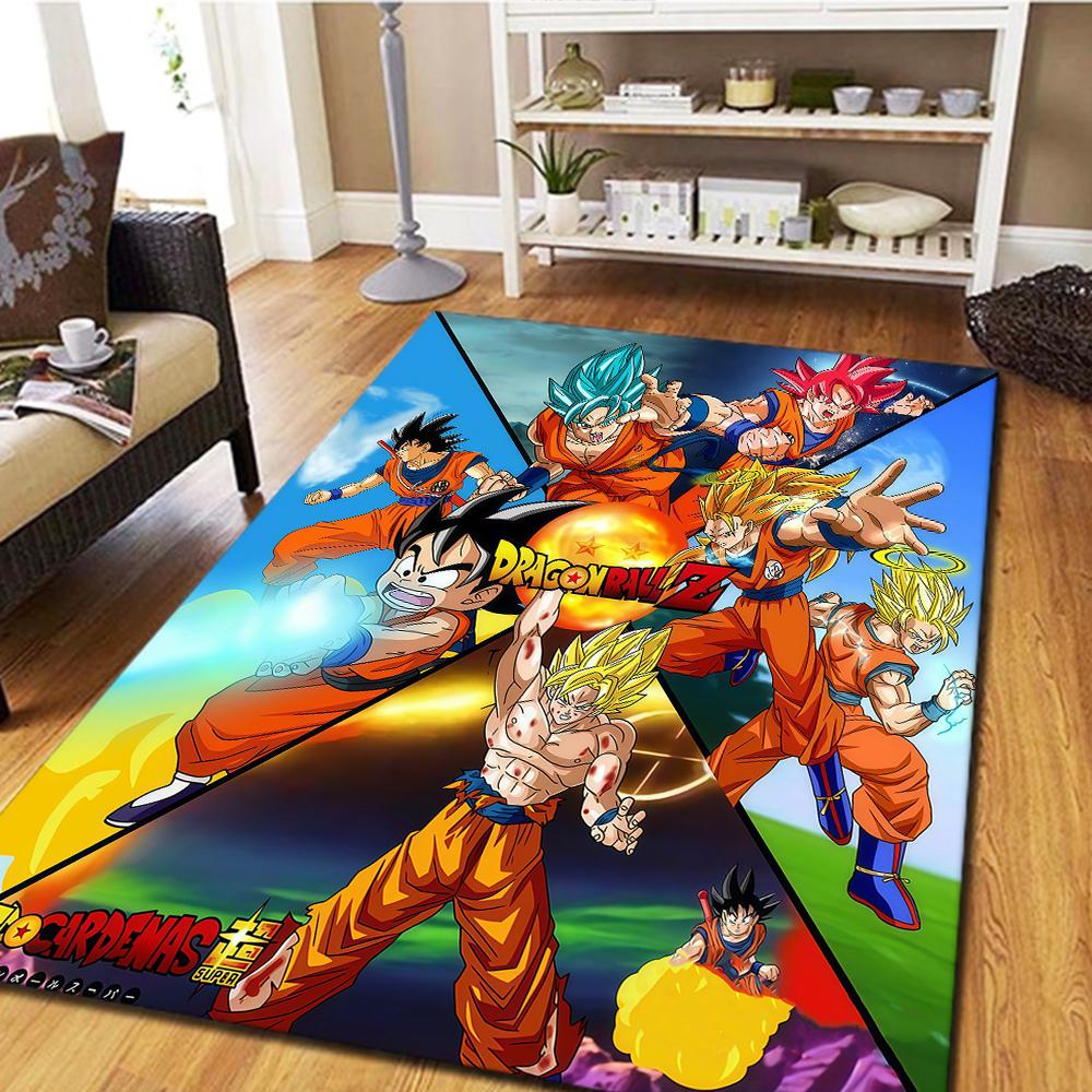 Dragon Ball Son Goku Hálószoba Szőnyeg, Nappali Dekoráció, Otthoni Hűvös Film Szőnyeg Játék Padlószőnyeg -HE23