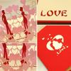 3D Handmade Pop Up LOVE Cards Wedding Couple Invitations Greeting Cards Red Greeting Card Couples Postcard