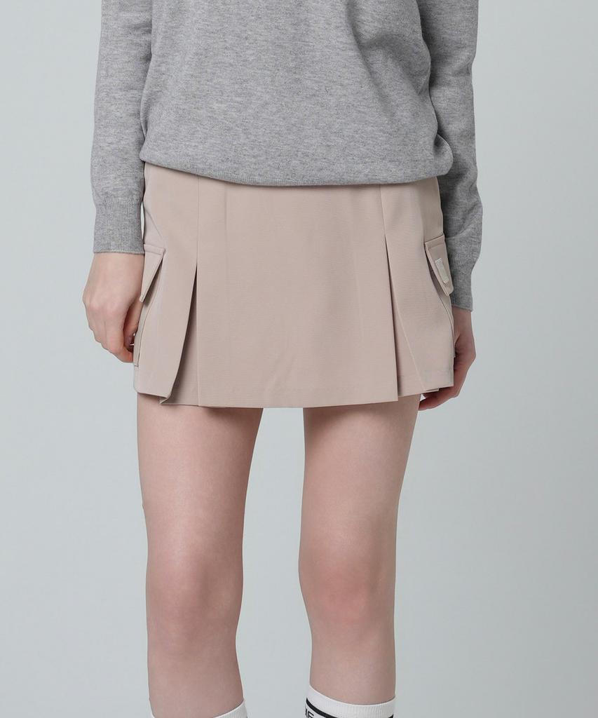MONBIRDIE GOLF Emma Cargo Pocket Skirt Beige