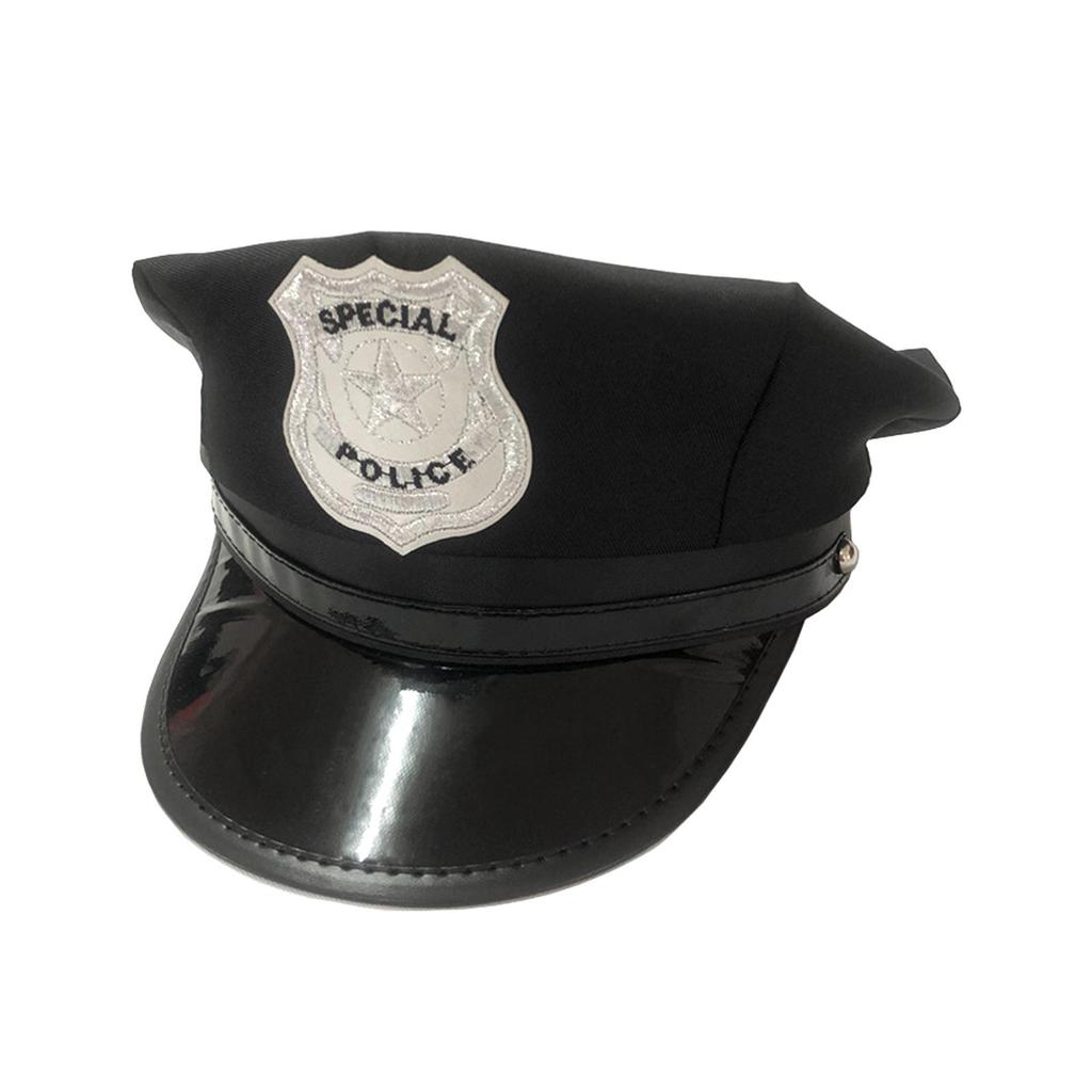 Children Police Hat Funny Fancy Dress Kids Police Officer Hat for Carnival Birthday Pretend Play Stage Performance Holiday