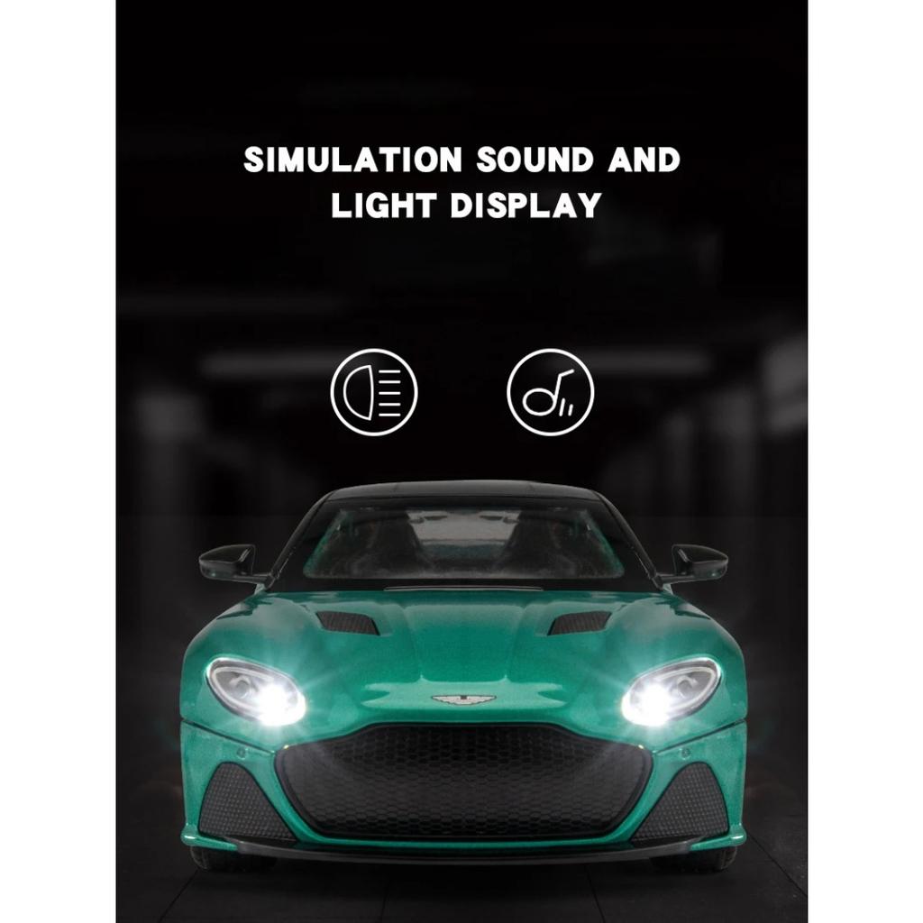 1/24 Scale Aston Martin DBS Luxury Sports Car Alloy Metal Diecast & Toy Vehicle Car Model High Simulation Collect Hobby Ornament Gift