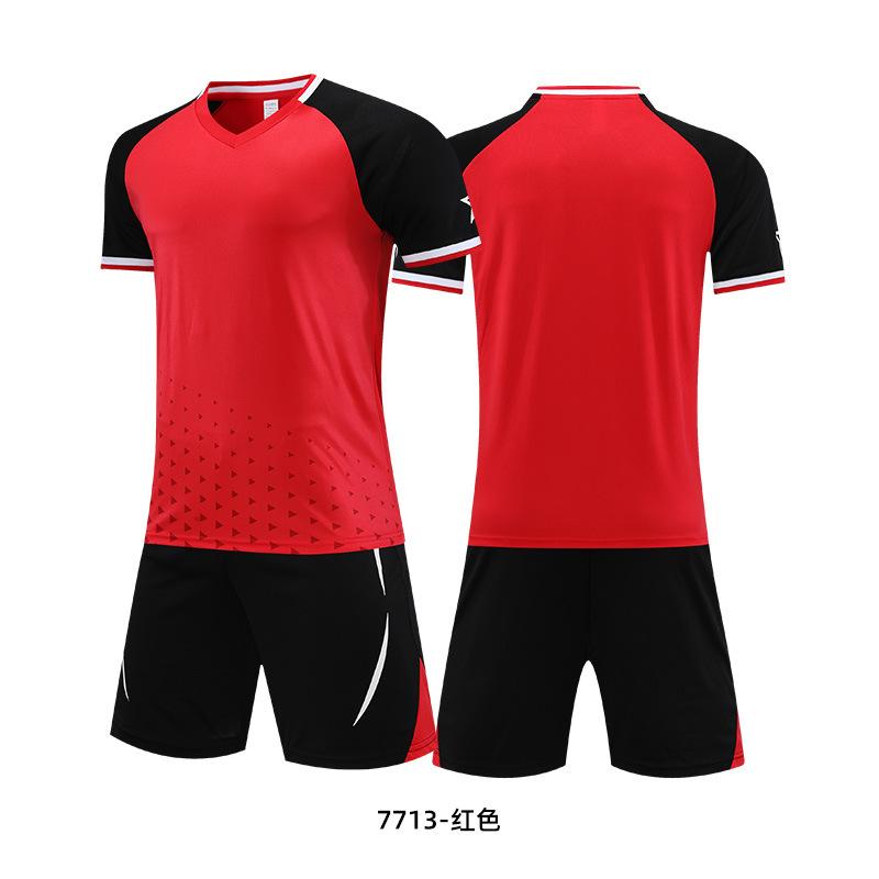 Children's football jersey set Boys and girls summer student training jersey Game jersey Printed football jersey