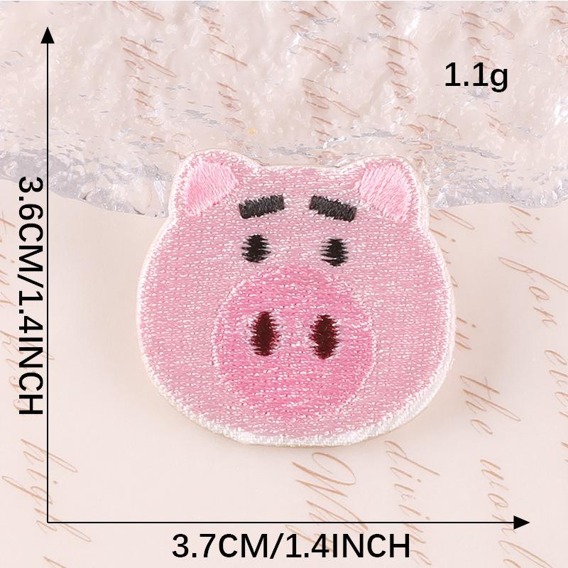 Original embroidery sticker embroidery label clothing accessories cute cartoon animal avatar badge handmade DIY patch cloth sticker