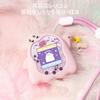 BUBBLELOGUS [For Tamagotchi Uni] Cute Silicone Protective Case with Charging Port, Wrist Strap & Stickers (Pink)