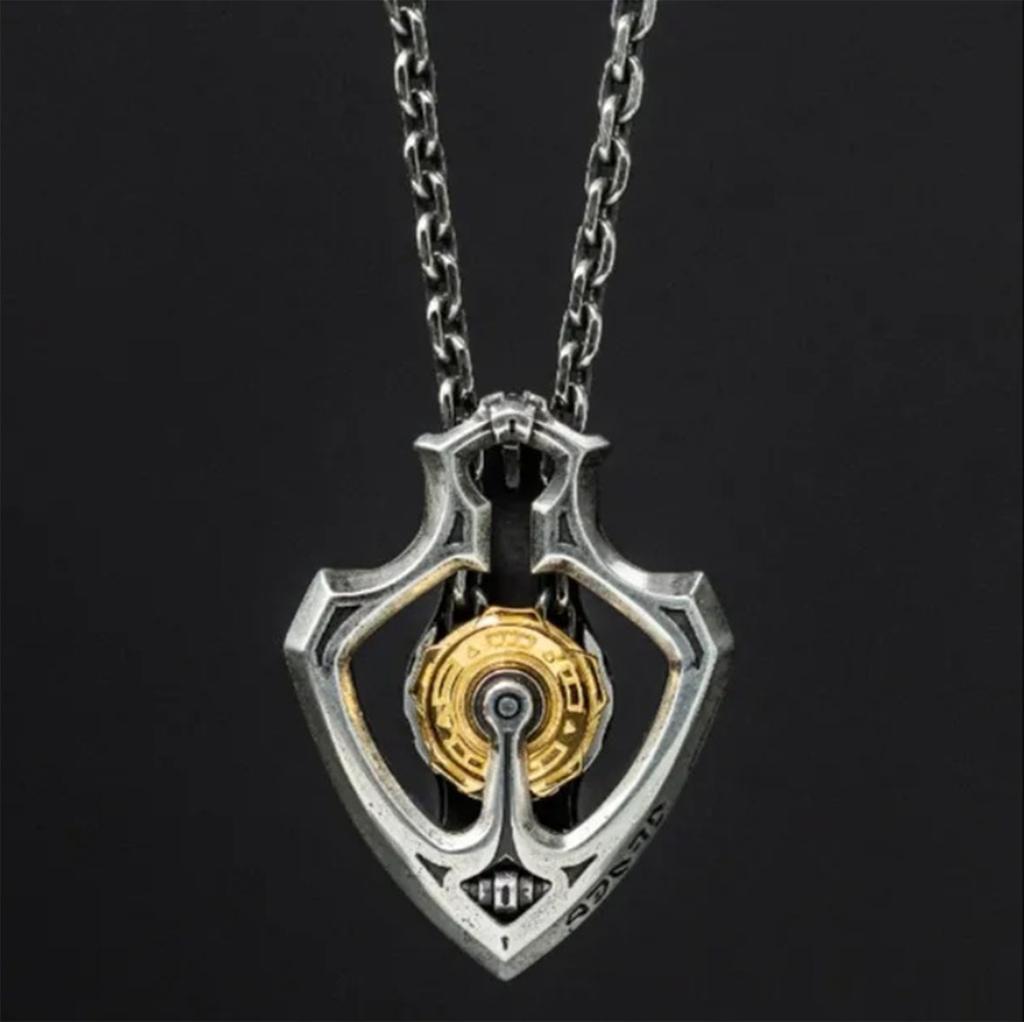 Mechanical Rotatable Gear Pendant Necklace Domineering Personality High-end Pendant Retro Punk Necklace