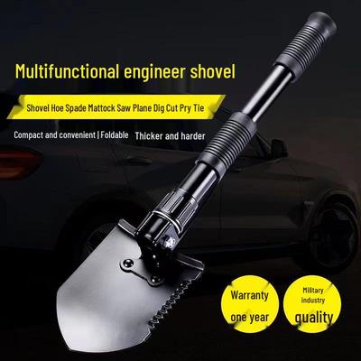 Multi-Functional Foldable Shovel Hoe for Outdoor and Fishing