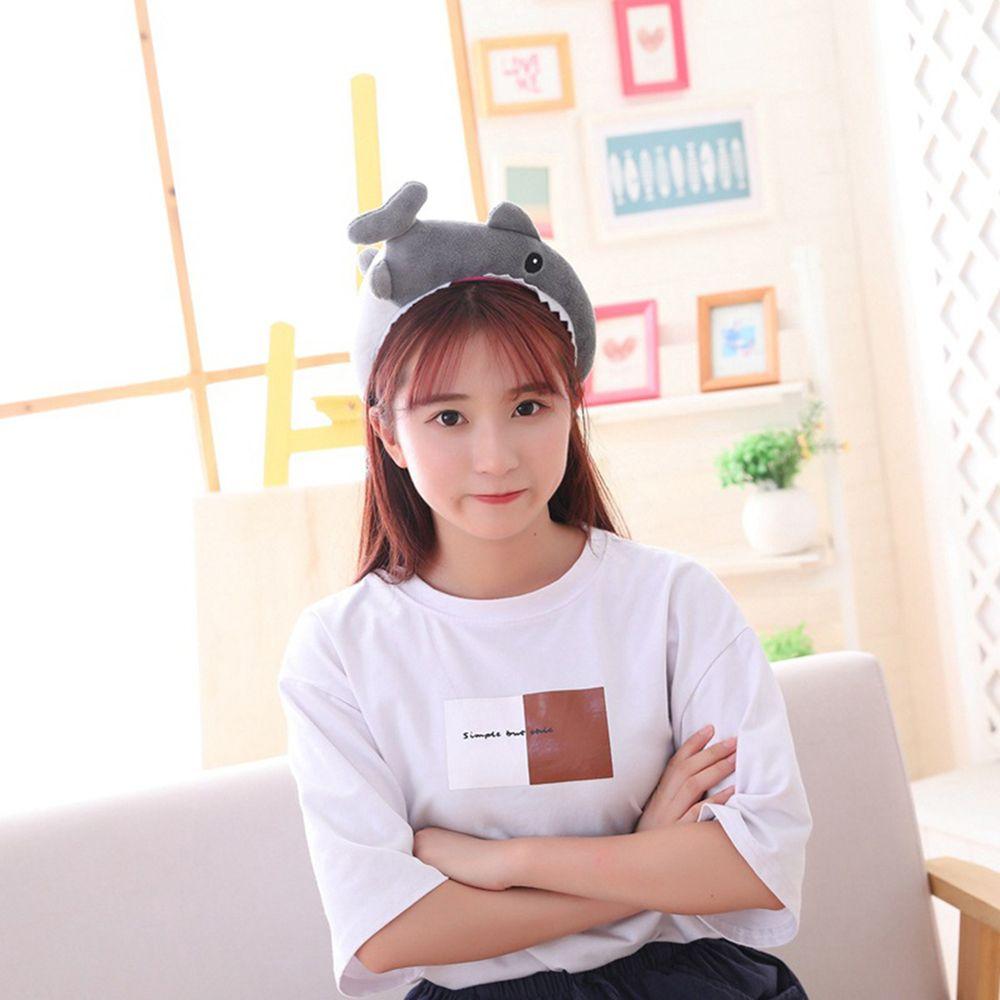 Hair Accessories Washing Face Women Cartoon Hair Hoop Dinosaur Headbands Shark Fish Hairband