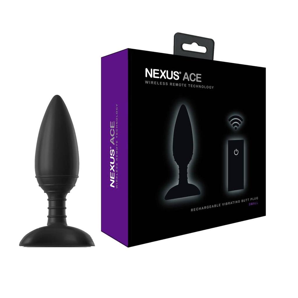 Nexus Ace Remote Control Butt Plug Small Black -
