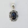 Natural Black Onyx Pendant, Solid 925 Sterling Silver Pendant, Boho Pendant, Oval Onyx Pendant, Birthstone Pendant, Gift for Friends