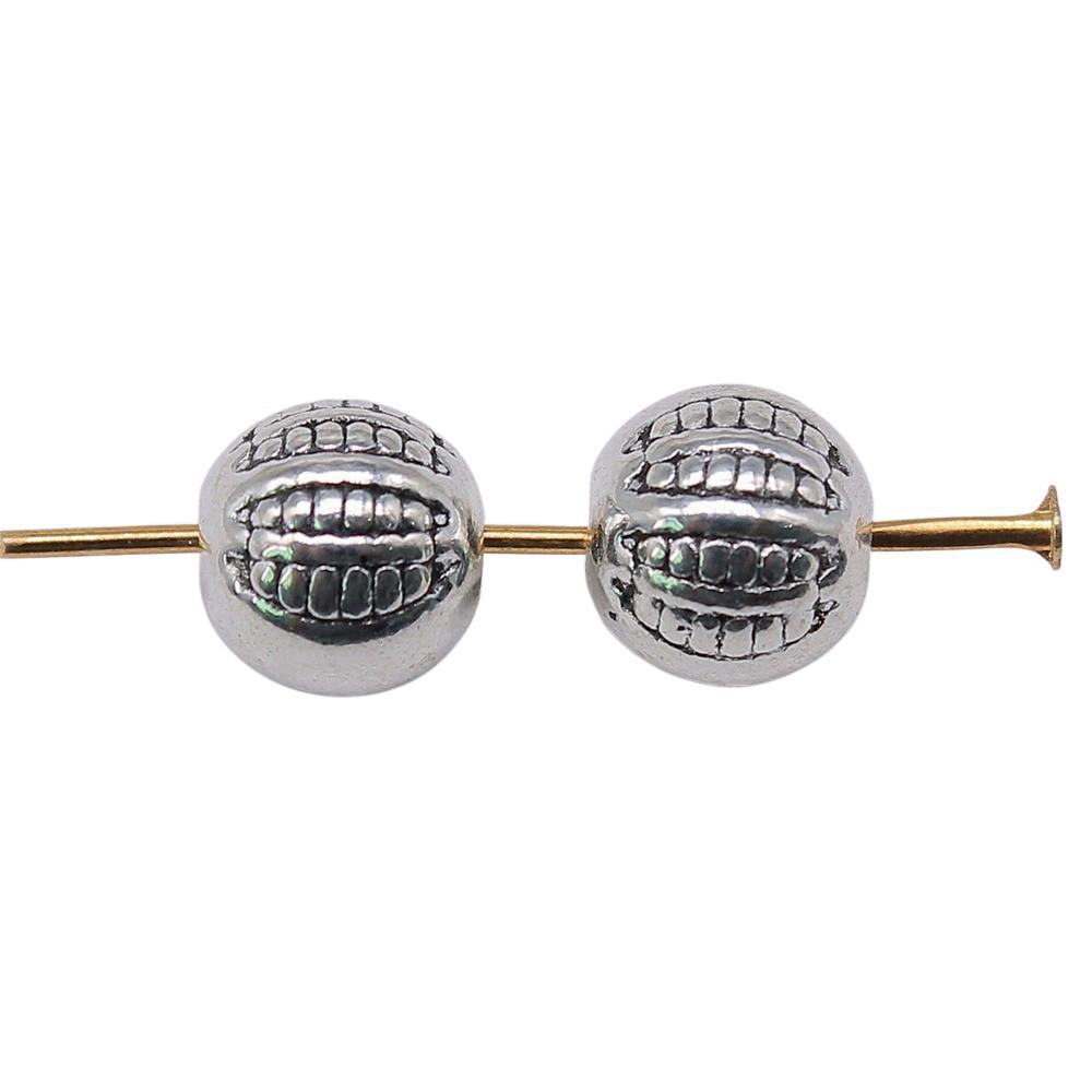 Floral Edge Spacer Beads Ornate Metal Small Hole Charms For Bohemian Beading Supplies