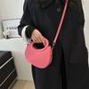 Solid Color Handbag Women's  Early Spring New Fashion Trend Casual Messenger Bag Portable Small Bag Tide
