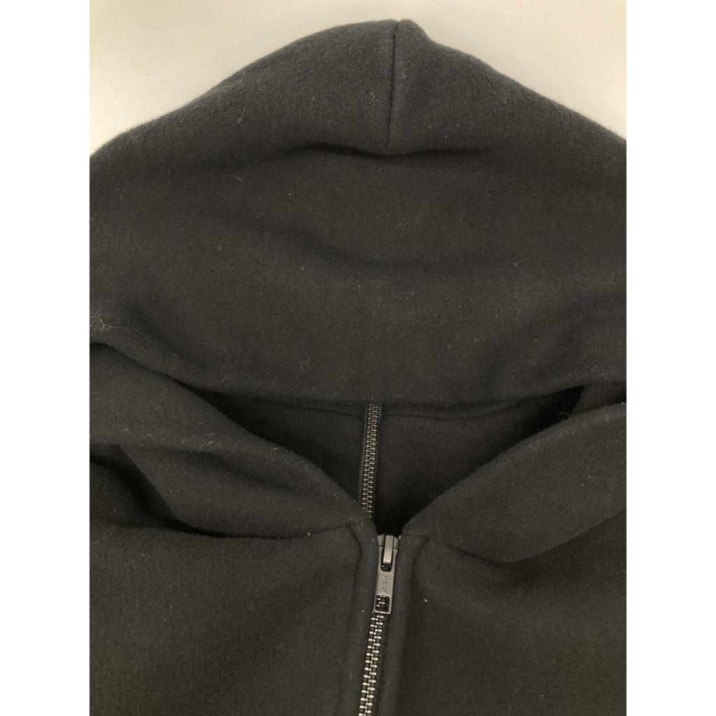 Y's Black YX-T93-063 Asymmetrical Fleece Zipper Parka Tops 2 blackUsed